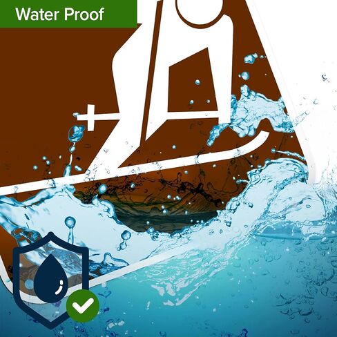 لافتة جرافيك للتزلج على المنحدرات، مقاس 12 × 12 بوصة، HDPS بسمك 55 مل (بوليسترين عالي الكثافة)، صُنعت في الولايات المتحدة الأمريكية بواسطة My Sign Center in Kuwait