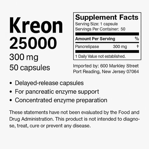 Kreon 25000 300mg 50CPS, Kreon Travix, Creon, KreonKreon, Kreoon, in Kuwait
