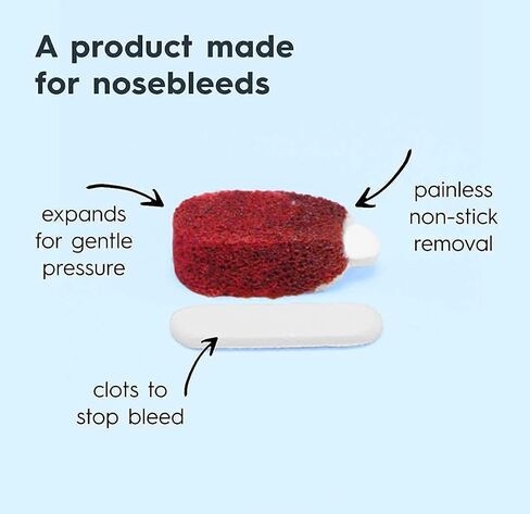 Nampons for Nosebleeds Family Value Pack - 6 Adult & 6 Child Nasal Plug Nosebleed Stoppers. Recommended by Doctors, Pediatricians & Nurses. Safe and Effective to Stop Nosebleeds in Kuwait