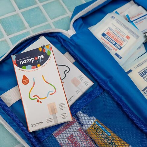 Nampons for Nosebleeds Family Value Pack - 6 Adult & 6 Child Nasal Plug Nosebleed Stoppers. Recommended by Doctors, Pediatricians & Nurses. Safe and Effective to Stop Nosebleeds in Kuwait