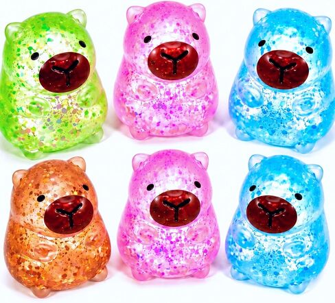 6 أجهزة كمبيوتر حسية تململ الإجهاد الإجهاد Glitter Capybara squeez in Kuwait