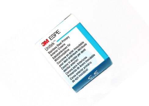3M ESPE 907012 Unitek الفولاذ المقاوم للصدأ التيجان الأمامية الأولية #2 الجزء العلوي الأيمن المركزي 5/Pk in Kuwait