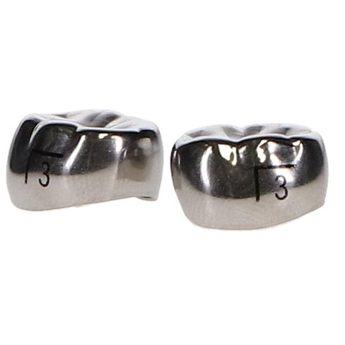 3M ESPE 6-LL-3 Nichro Size #3 Stainless Steel Permanent Lower Left Molars Crowns 5/Pk in Kuwait