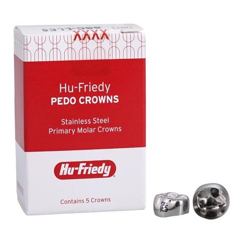 Hu-Friedy SSC-LLE5 Stainless Steel Crowns Lower Left Primary 2nd #5 5/Pk in Kuwait