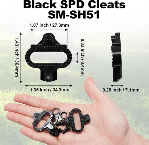 SPD Cleats Single Direction Release SM-SH51 Compatible – Enhanced Grip & Easy Exit SPD Clips for Cycling Pedals in Kuwait