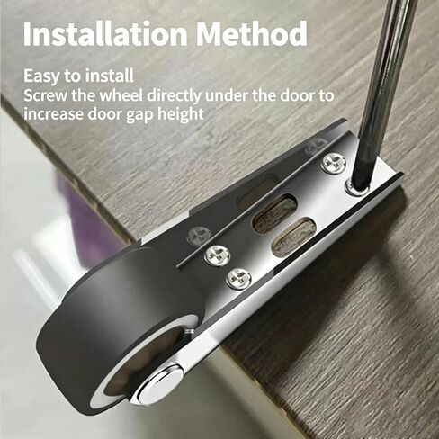 4 pcs Vertical Track Roller Wheel, Heavy Duty Sliding Door Bottom Guide, Load-Bearing Anti-Sag Sliding Door Bottom Rollers, Door & Drawer, Up to 110LBS(50KG) Load Capacity in Kuwait