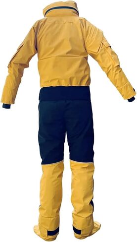 Front Entry Waterproof Full Drysuit Detachable Hooded Dry Suit Clothing For Kayaking Paddling Rafting for Dinghy, Sailing, Kayaking(XL) in Kuwait