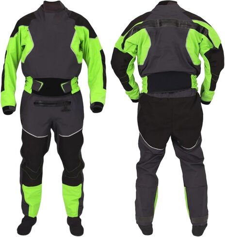 Waterproof Quick Dry Suit For Men, Diving Drysuits, 3 Layer Neoprene, Kayak Surfing for Dinghy, Sailing, Kayaking(Green,XXL) in Kuwait