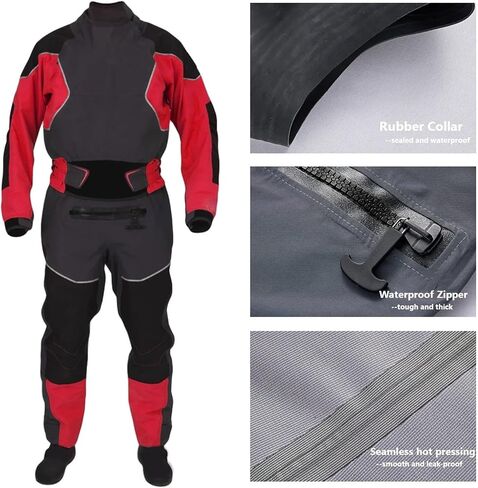 Waterproof Quick Dry Suit For Men, Diving Drysuits, 3 Layer Neoprene, Kayak Surfing for Dinghy, Sailing, Kayaking(Blue,XL) in Kuwait