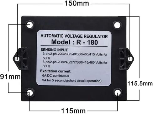 1pcs R180 AVR Generator Automatic Voltage Regulator Stabilizer Control Module Brushless Genset Parts in Kuwait
