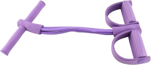 Cosiki 4 Tube Elastic Pull Rope, Fitness Training Resistance Band for Waist Legs Arms, with TPE Tubes, Ideal for Sports Enthusiasts in Kuwait