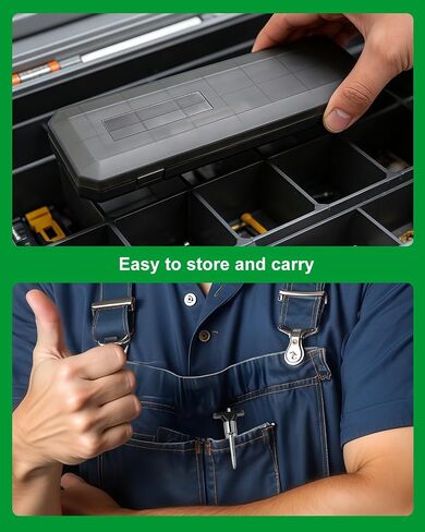 GODESON 2-Pack Tire Tread Depth Gauge 32nds, Color Coded 1/32 Inch Tread Checker with Pocket Clip, Storage Case & 4 Valve Caps for Car, SUV, Truck, Motorcycles Tire Wear in Kuwait