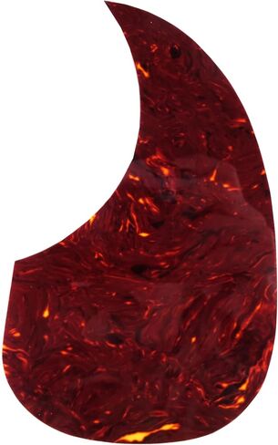 Teardrop Self Adhesive Acoustic Guitar Pickguard Anti-Scratch Plate Replacement Parts for Acoustic Guitar (Black pearl) in Saudi Arabia