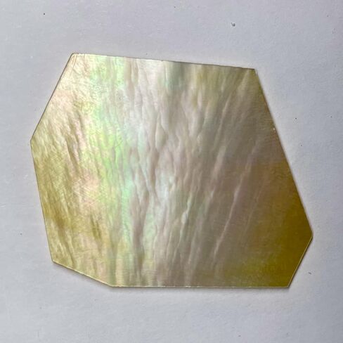 World of Shell™ Inlay Supplies 4 oz Gold White Mother of Pearl Blanks .040" Thickness Perfect for Guitars, Banjos, Mandolins, Jewelry, Woodworkers, Luthiers, DIY, Professionals and Hobbyists in Saudi Arabia