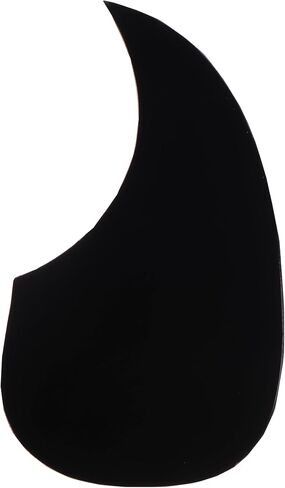 Teardrop Self Adhesive Acoustic Guitar Pickguard Anti-Scratch Plate Replacement Parts for Acoustic Guitar (Black pearl) in Saudi Arabia