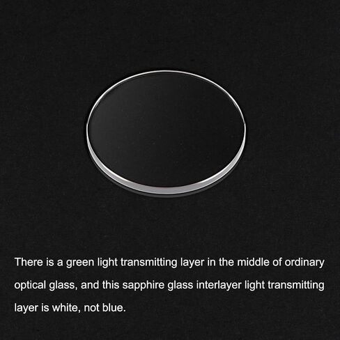 Generic Watch Glass Sapphire Crystal Lens Round Flat 30mm Dia. 1.5mm Thickness Replacement Parts, Clear in Kuwait