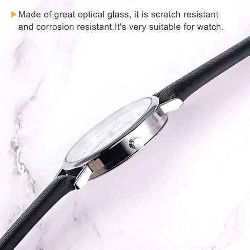 Generic 6-Pack Watch كريستال عدسة زجاجية 15.5 ملم ضياء. قطع غيار معدنية مسطحة مستديرة لإصلاح الساعات in Kuwait