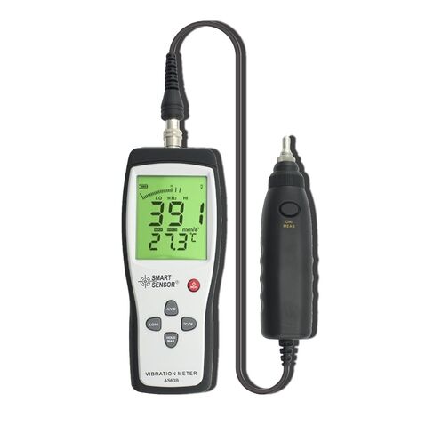 مقياس الاهتزاز، جهاز قياس الاهتزاز LCD المحمول، مقياس الاهتزاز 0.1-199.9 متر/الثانية AS63B in Kuwait
