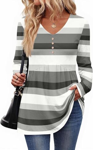 Ladies Tops and Blouses for Women Dressy Casual Button Down Shirts Peplum Tops for Women Plus Size Fall Clothes in Saudi Arabia