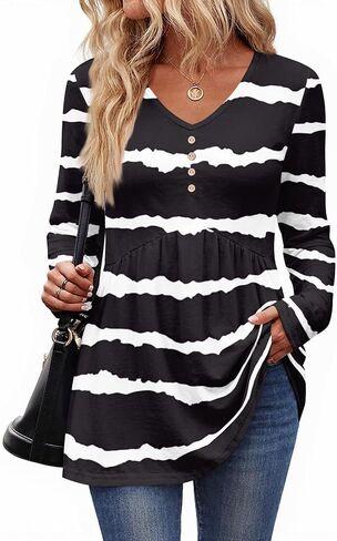 Ladies Tops and Blouses for Women Dressy Casual Button Down Shirts Peplum Tops for Women Plus Size Fall Clothes in Saudi Arabia
