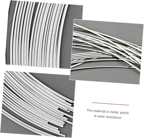 Toddmomy 25Pcs Guitar Fret Wire Reliable Metal Fret Wire for Acoustic Guitars Easy Installation for Beginners Durable Replacement for Old Frets Smooth Surface for Guitar in Kuwait