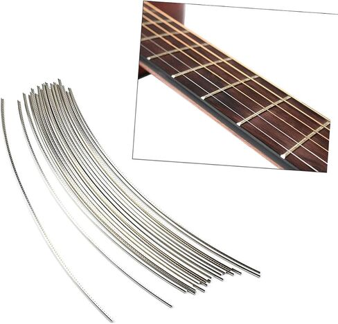 Toddmomy 25Pcs Guitar Fret Wire Reliable Metal Fret Wire for Acoustic Guitars Easy Installation for Beginners Durable Replacement for Old Frets Smooth Surface for Guitar in Kuwait