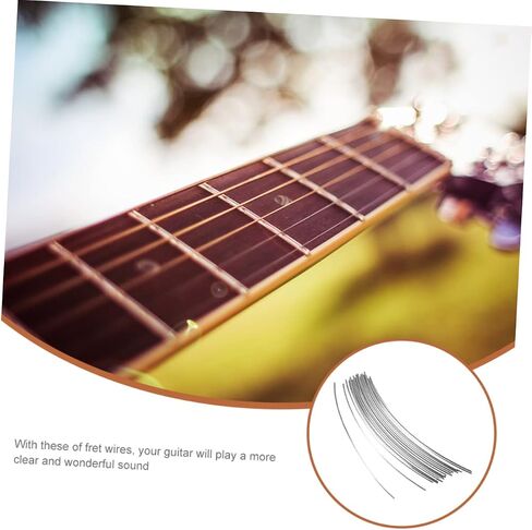 Toddmomy 25Pcs Guitar Fret Wire Reliable Metal Fret Wire for Acoustic Guitars Easy Installation for Beginners Durable Replacement for Old Frets Smooth Surface for Guitar in Kuwait