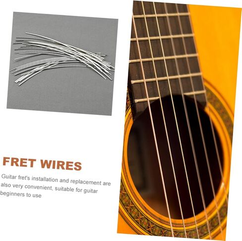 Toddmomy 25Pcs Guitar Fret Wire Reliable Metal Fret Wire for Acoustic Guitars Easy Installation for Beginners Durable Replacement for Old Frets Smooth Surface for Guitar in Kuwait