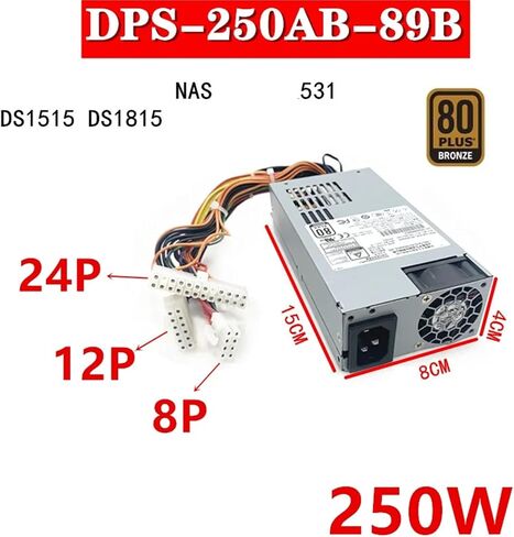 1pc PSU for Small 1U 531 DS1515 DS1815 250W Power Supply DPS-250AB-89 B DPS-250AB-89B DPS-250AB-44B in Kuwait