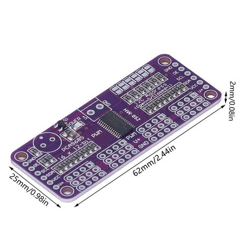 PCA9685 محرك سيرفو سائق 16 قناة 12 بت IIC PWM وحدة تحكم للروبوتات DIY (PCA9685) in Kuwait