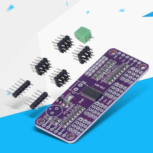 PCA9685 محرك سيرفو سائق 16 قناة 12 بت IIC PWM وحدة تحكم للروبوتات DIY (PCA9685) in Kuwait