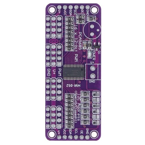 PCA9685 محرك سيرفو سائق 16 قناة 12 بت IIC PWM وحدة تحكم للروبوتات DIY (PCA9685) in Kuwait
