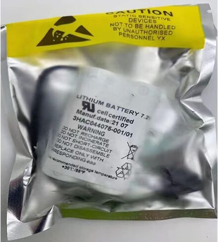 (2-Pack) بطارية ليثيوم 3HAC044075-001/01 7.2 فولت 3600 مللي أمبير في الساعة لبطارية ABB Robot CPU SMB 3HAC044075-001/ABB3HAC16831-1/ABBTA521 in Kuwait