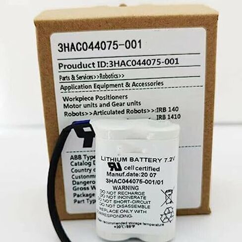 (2-Pack) بطارية ليثيوم 3HAC044075-001/01 7.2 فولت 3600 مللي أمبير في الساعة لبطارية ABB Robot CPU SMB 3HAC044075-001/ABB3HAC16831-1/ABBTA521 in Kuwait