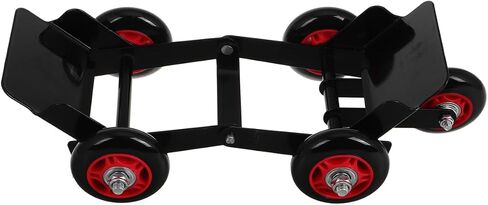 Amosfun Motorcycle Tire Booster Dolly Puller Tool with 5 Wheels - Emergency Vehicle Mover for Tricycles and Electric Bikes Heavy Duty Tire Roller for Garage Use in Kuwait