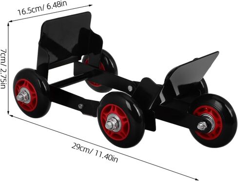 Amosfun Motorcycle Tire Booster Dolly Puller Tool with 5 Wheels - Emergency Vehicle Mover for Tricycles and Electric Bikes Heavy Duty Tire Roller for Garage Use in Kuwait