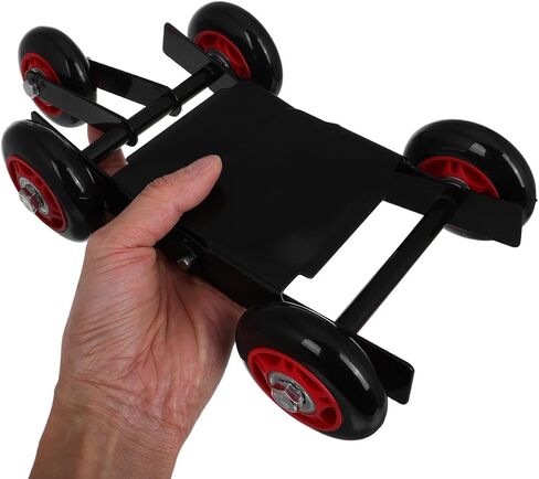 Amosfun Motorcycle Tire Booster Dolly Puller Tool with 5 Wheels - Emergency Vehicle Mover for Tricycles and Electric Bikes Heavy Duty Tire Roller for Garage Use in Kuwait