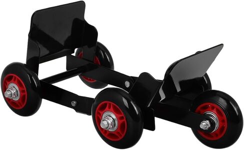 Amosfun Motorcycle Tire Booster Dolly Puller Tool with 5 Wheels - Emergency Vehicle Mover for Tricycles and Electric Bikes Heavy Duty Tire Roller for Garage Use in Kuwait