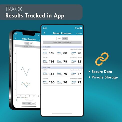 جهاز قياس ضغط الدم الذكي من Trackstar | واسعة النطاق الكفة الذراع العلوي | تطبيق مراقبة Trackstar | متوافق مع بلوتوث iOS وأندرويد | قياس النتائج وتتبعها ومشاركتها in Kuwait
