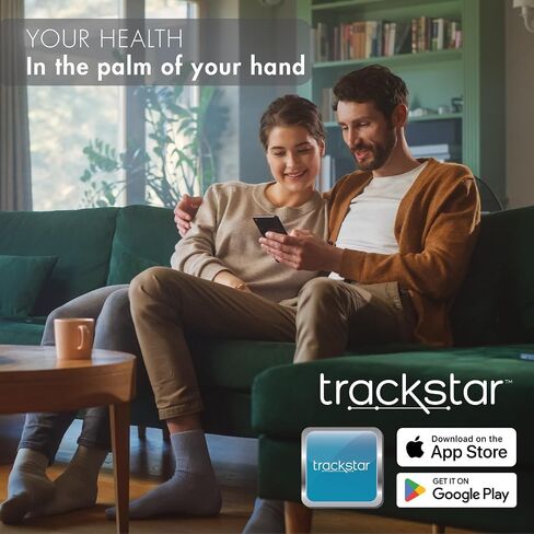 جهاز قياس ضغط الدم الذكي من Trackstar | واسعة النطاق الكفة الذراع العلوي | تطبيق مراقبة Trackstar | متوافق مع بلوتوث iOS وأندرويد | قياس النتائج وتتبعها ومشاركتها in Kuwait