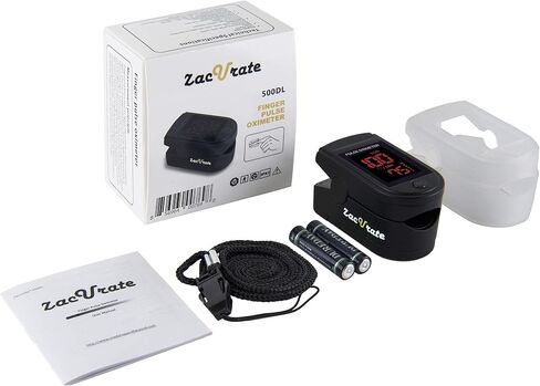 مجموعة حقيبة حمل Zacurate Pro Series 500DL من مقياس التأكسج النبضي ومقياس التأكسج in Kuwait