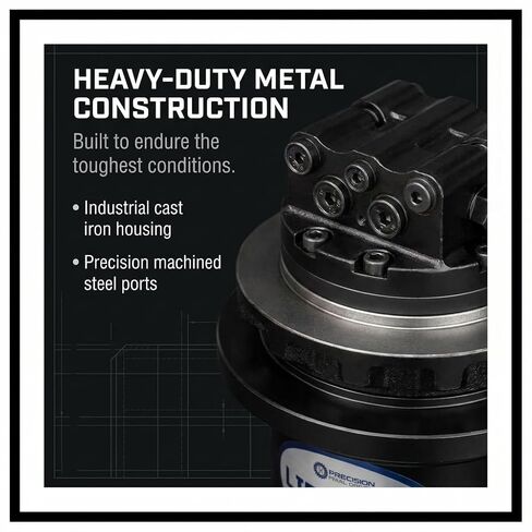 Precision Final Drive Motor Compatible with Bobcat E35, Excavator, Pre-Filled with Oil, Fully Assembled Hydraulic Travel Drive Motor, Heavy-Duty Metal Construction, Durable & Reliable in Saudi Arabia