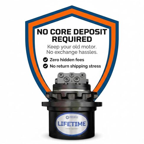 Precision Final Drive Motor Compatible with Bobcat E35, Excavator, Pre-Filled with Oil, Fully Assembled Hydraulic Travel Drive Motor, Heavy-Duty Metal Construction, Durable & Reliable in Saudi Arabia