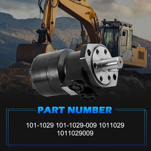 101-1029-009 | 101-1029 Hydraulic Motor | Direct Replacement for Eaton Char-Lynn H Series | Cast Iron High Torque | Displacement 200cc/r | Maximum Pressure 124BAR | 2 Bolt Flange Mount | in Kuwait