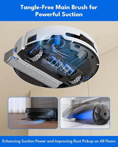 23 Pcs Accessories for Ecovacs Deebot T90 Pro Omni, X9S/X12 Pro Omni, For Yeedi M16/S20 Infinity Ultra Robot Vacuum Cleaner: 1 Main Brush, 2 Roller Mops, 6 Side Brush, 5 HEPA Filter, 6 Dust Bag in Kuwait
