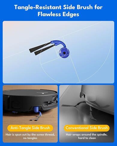 23 Pcs Accessories for Ecovacs Deebot T90 Pro Omni, X9S/X12 Pro Omni, For Yeedi M16/S20 Infinity Ultra Robot Vacuum Cleaner: 1 Main Brush, 2 Roller Mops, 6 Side Brush, 5 HEPA Filter, 6 Dust Bag in Kuwait