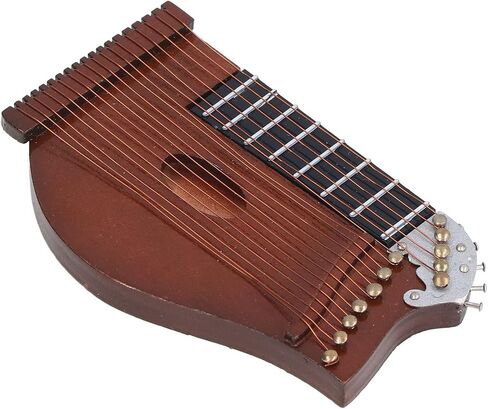 Guzheng Miniature Miniature Wooden Model Glossy Surface for Home Decoration Linden Material in Kuwait