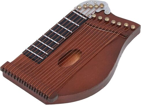 Guzheng Miniature Miniature Wooden Model Glossy Surface for Home Decoration Linden Material in Kuwait