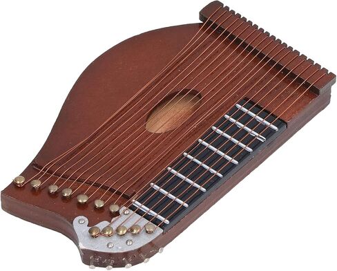Guzheng Miniature Miniature Wooden Model Glossy Surface for Home Decoration Linden Material in Kuwait