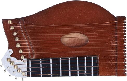Guzheng Miniature Miniature Wooden Model Glossy Surface for Home Decoration Linden Material in Kuwait